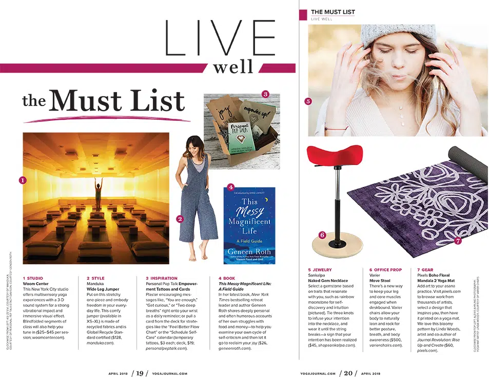 Yoga Journal Live Well Must List