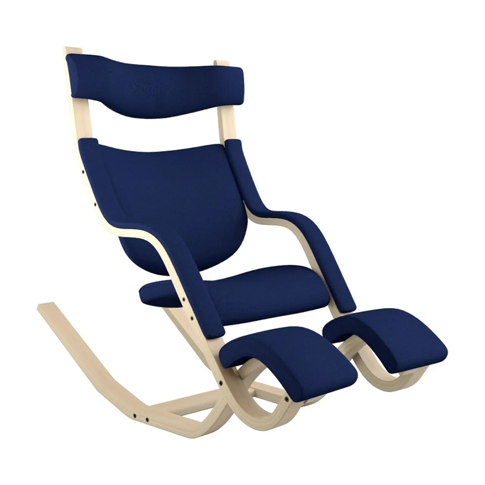 Base: Natural Lacquered Ash / Fabric: Revive Dark Blue