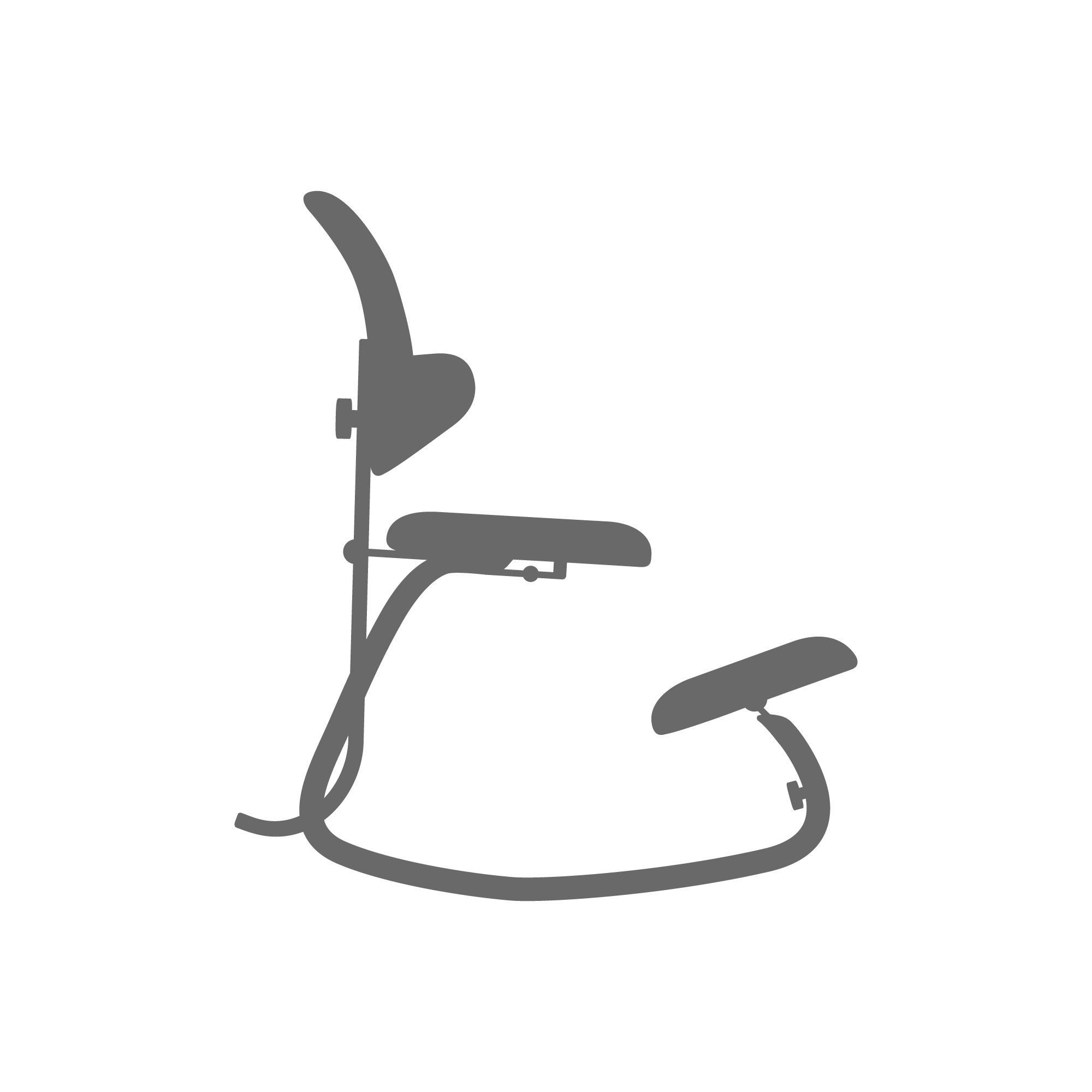 Varier Thatsit Kneeling Chair with Concave Backrest
