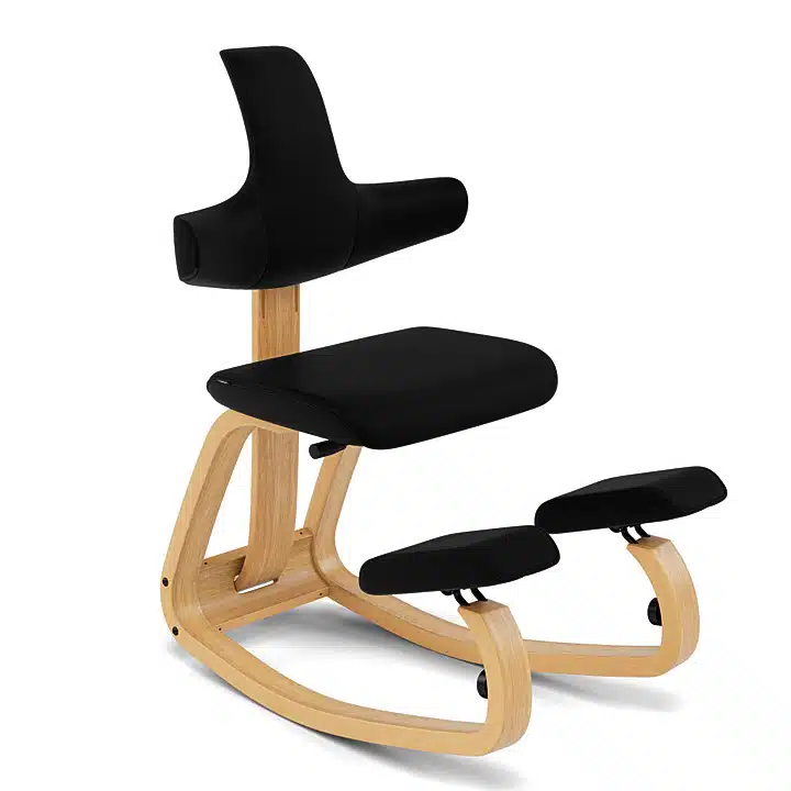 Base: Light Brown Laquered Ash / Fabric: Tonal Black 60999