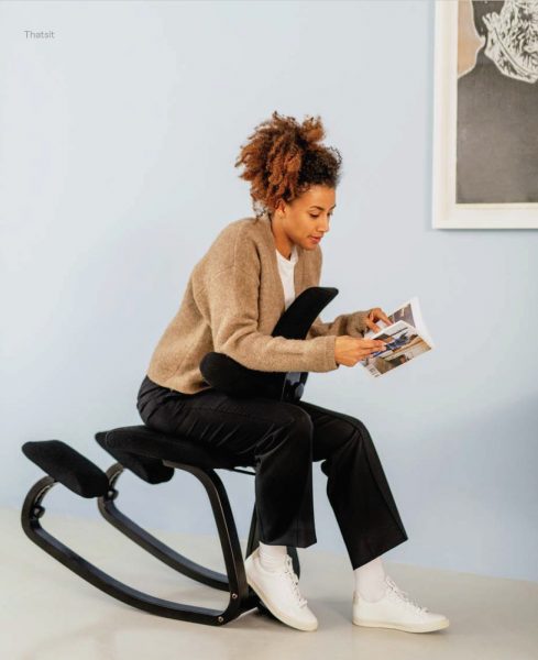 26 Thatsit kneeling chair with Backrest